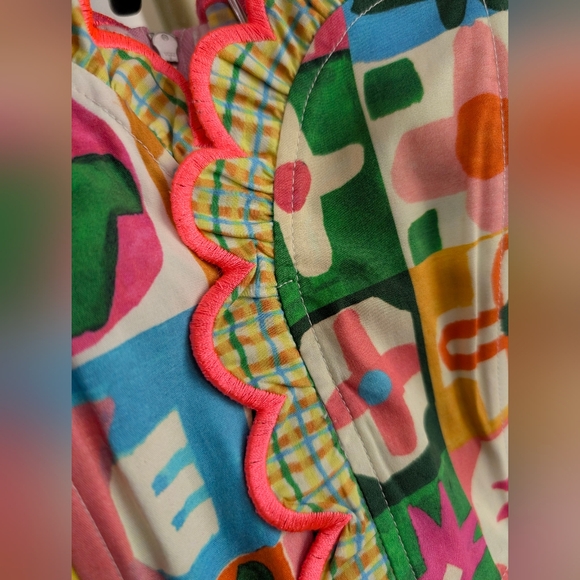 Celia B Salacia Floral-print Strapless Top Size XS/Small - Picture 4 of 7